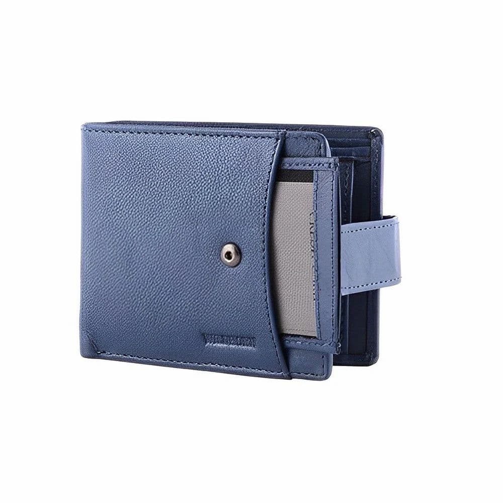Blue Leather Wallet
