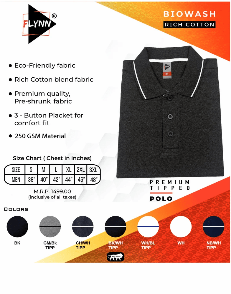 Tipped Polo T Shirt