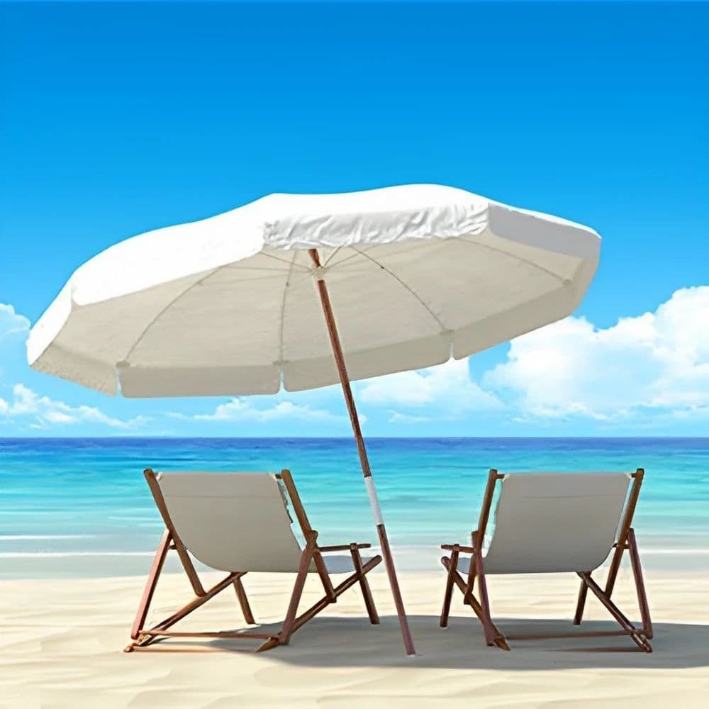 White Beach Umbrella